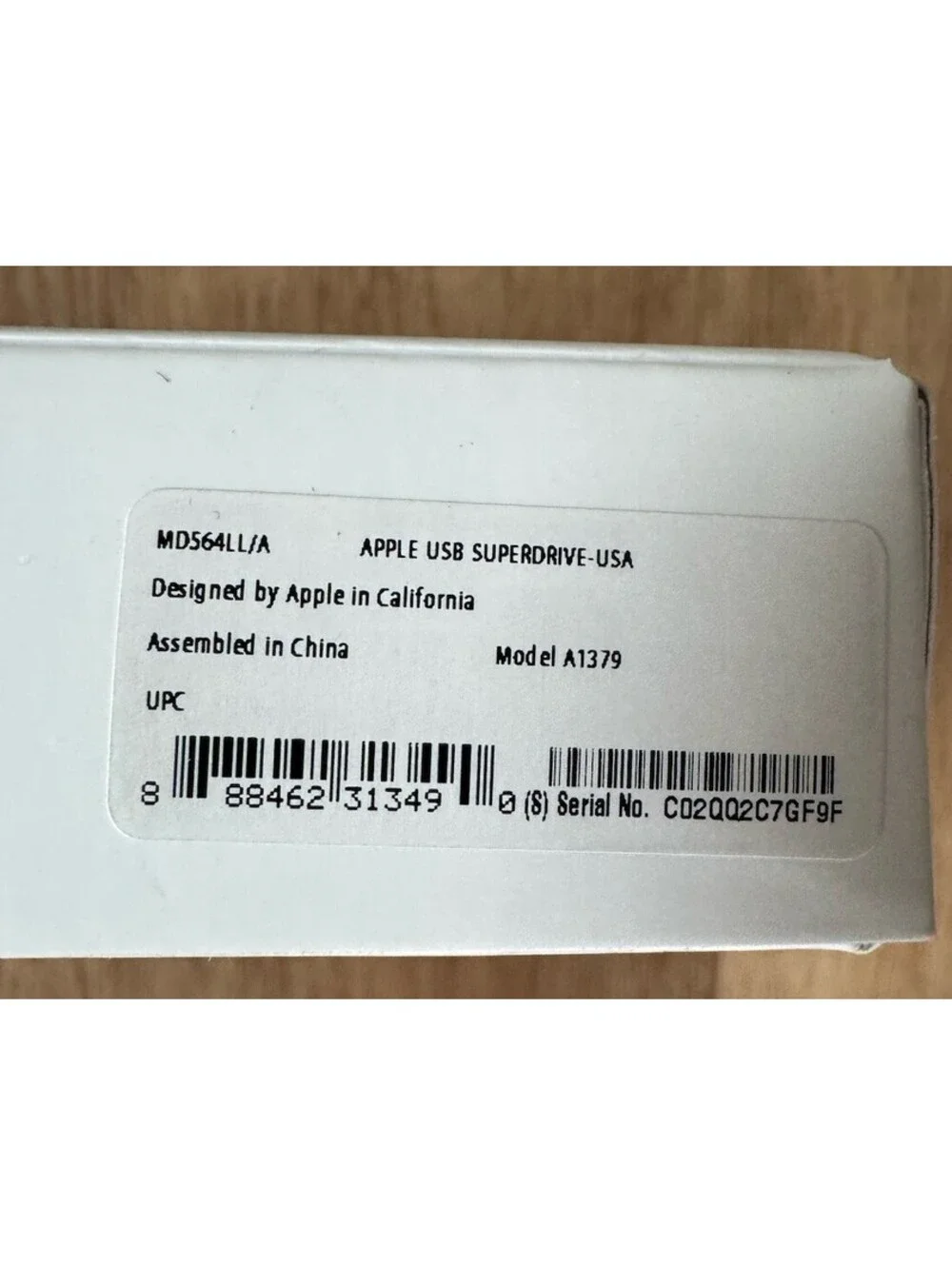 Apple USB SuperDrive A1379 MD564LL/A External CD DVD Drive New Open Box